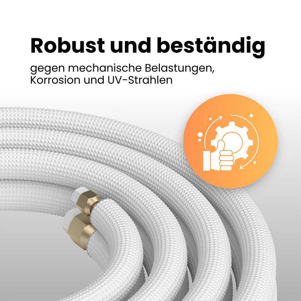 Kältebringer® 1-15m Kältemittelleitung 1/4“ + 3/8" Montage-Set für Split-Klimaanlage (4-adrig) - Image 3