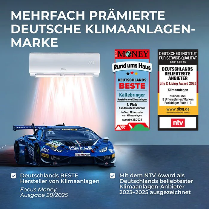 Kältebringer® Multisplit Klimaanlage Trio - 27.000 BTU (7,9kW) - 3 Innengeräte - Image 9