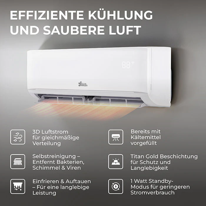 Kältebringer® A+++ Split Klimaanlage 12.000 BTU (3,5kW) Komplettset - Image 3