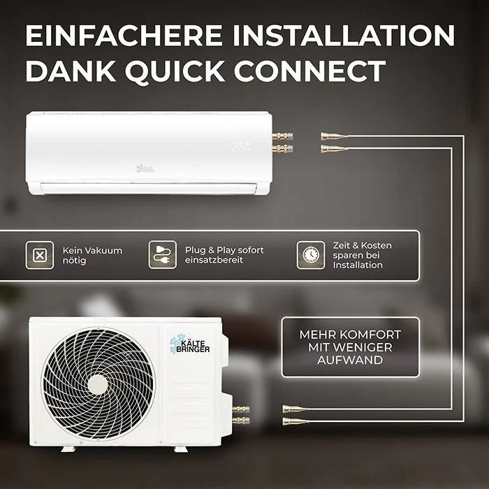 Kältebringer® Split Klimaanlage Quick Connect 12.000 BTU (3,4kW) Komplettset - Image 3
