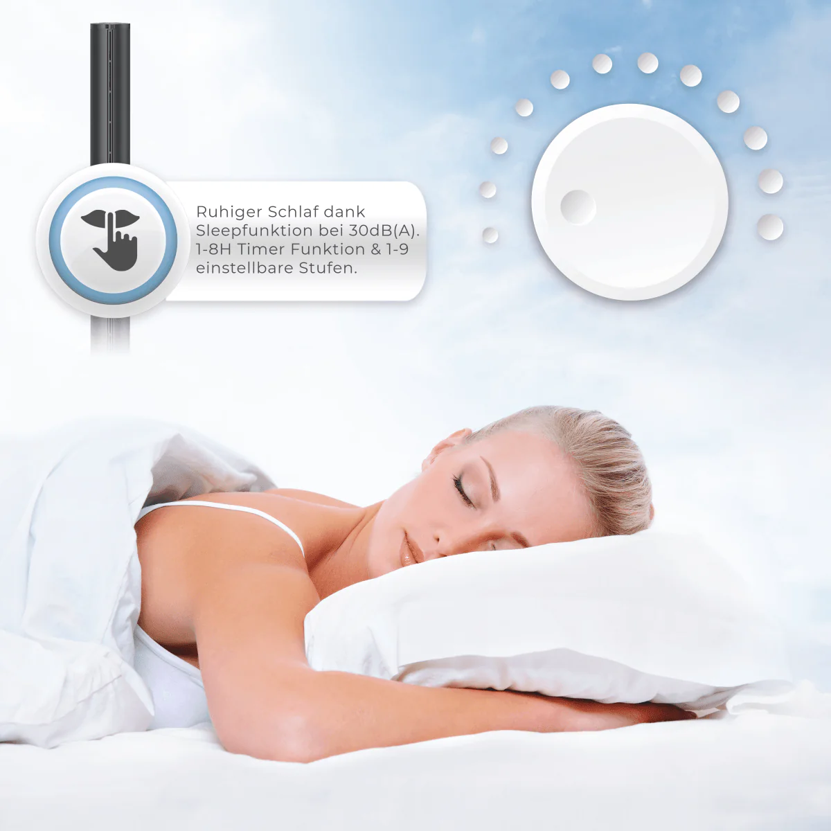 Kältebringer® Turmventilator - Luftreiniger mit UV-C Filter - Image 5